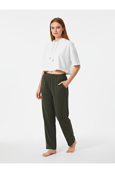 Bravie Φούτερ με διπλό πόδι Χακί 2629