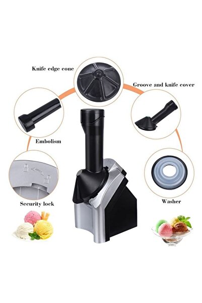 fulina DIY Ice Cream Machine,220V Automatic Fruit Ice Cream Machine,Food Grade Safe Material,Easy to Operat