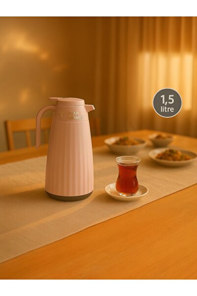 Nesto Home ترمس زجاجي مزدوج سعة 1.5 لتر