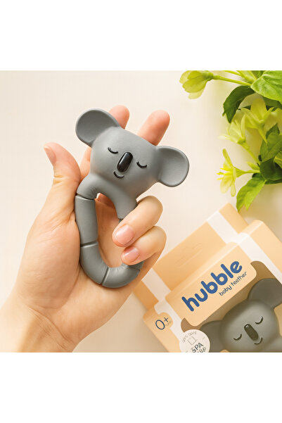 Hubble Bebek Diş Kaşıyıcı & Oyuncak - Koala Halkalı Şekilli Dişlik (%100 DOĞAL KAUÇUK) BPA İçermez