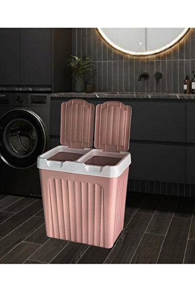 FİORA 80 LT. ÇİFT BÖLMELİ KİRLİ ÇAMAŞIR SEPETİ
