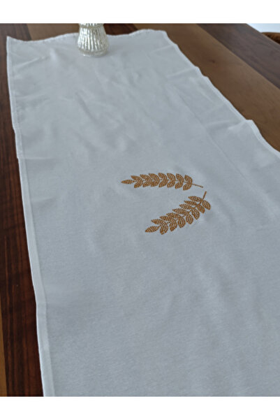 Menar Tasarım Runner 40*110 cm, brodat cu vârfuri, simbol al binecuvântării, ...