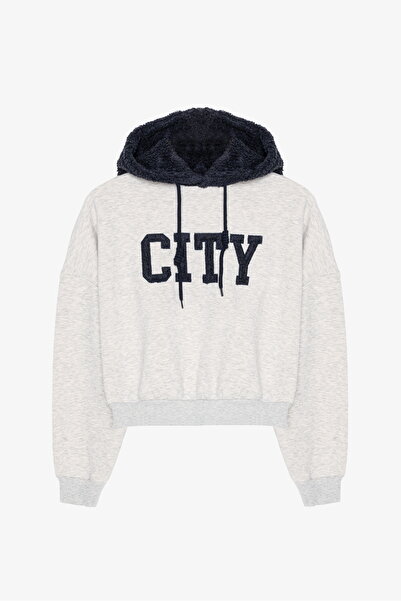 Quzu Плюшева кофта з капюшоном і вишивкою Grimelanj