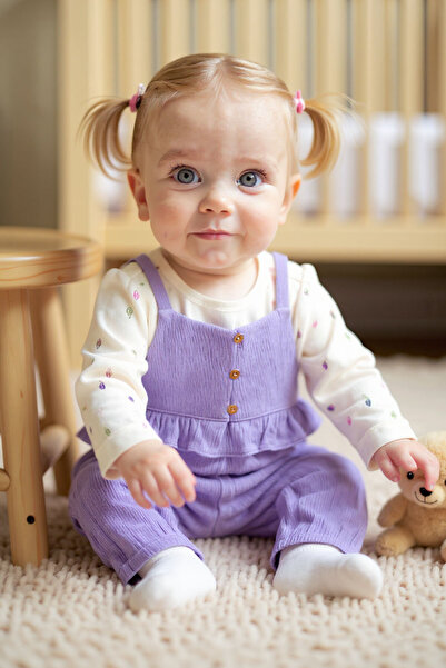 Carter's Baby Girl Purple Salopet Set