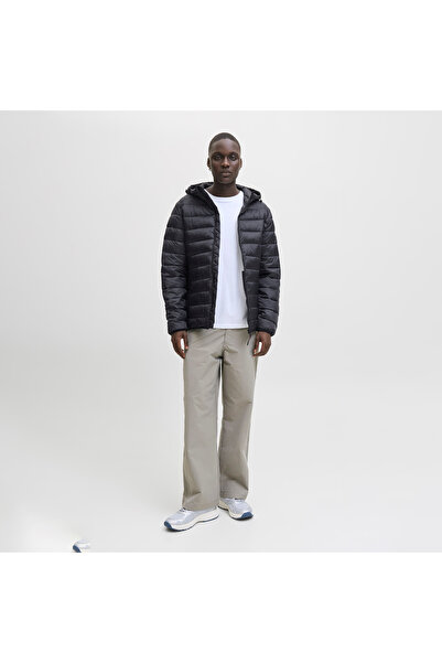 Jack & Jones Jack&Jones Bradley Light Puffer Hood Men's Black Hooded Jacket