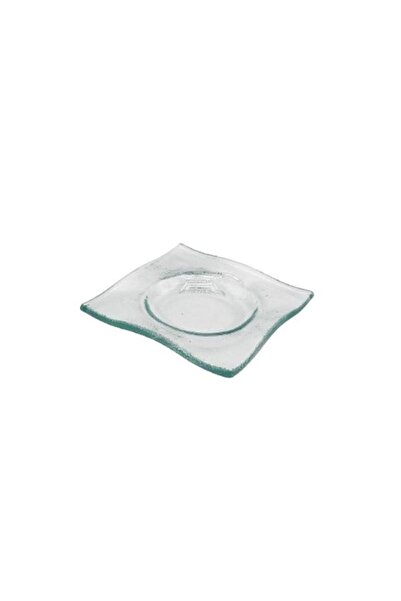 MG Green Soft Wave Square Glass Dish – 9 x 1.4 cm