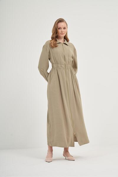 FTZ WOMEN فستان نسائي مودال كاكي 31033