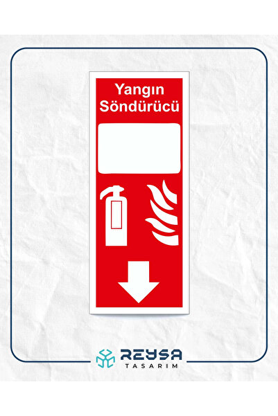 Genel Markalar Yangın Söndürücü 21x35 Arkası Sticker