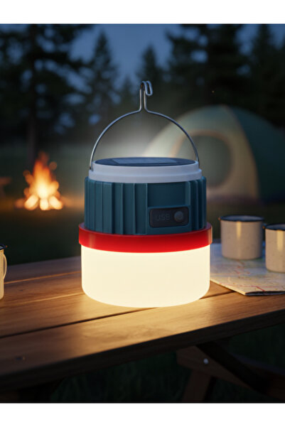 K2 KBA753 50W Erciyes Solar Kamp Feneri 3 Işık Modu