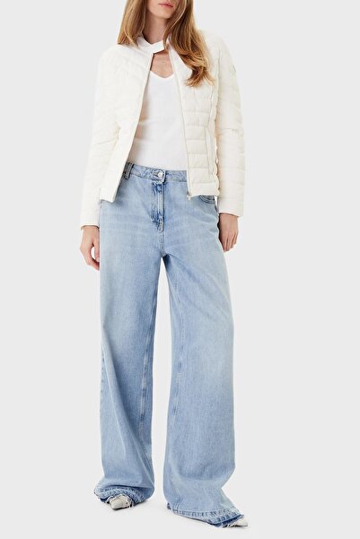 Guess Yan Kol Üçgen Metal Logo Detaylı Mont W5YL13WHDQ0