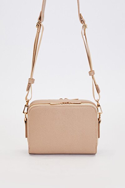 Levidor Τσάντα ώμου με διπλό φερμουάρ με ρυθμιζόμενο μέγεθος