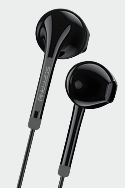 Soffany HF90-002 Jack Girişli Kablolu Kulaklık Siyah