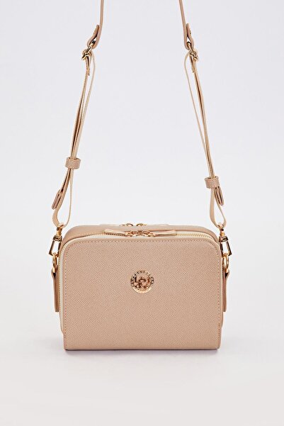 Levidor Τσάντα ώμου με διπλό φερμουάρ με ρυθμιζόμενο μέγεθος