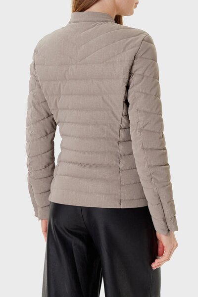 Guess Yan Kol Üçgen Metal Logo Detaylı Mont W5YL13WHDQ0