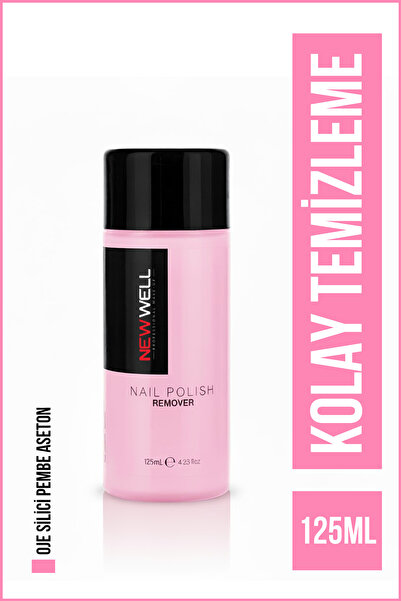 New Well Oje Silici Pembe Aseton,Besleyici Red Orange 125 ML