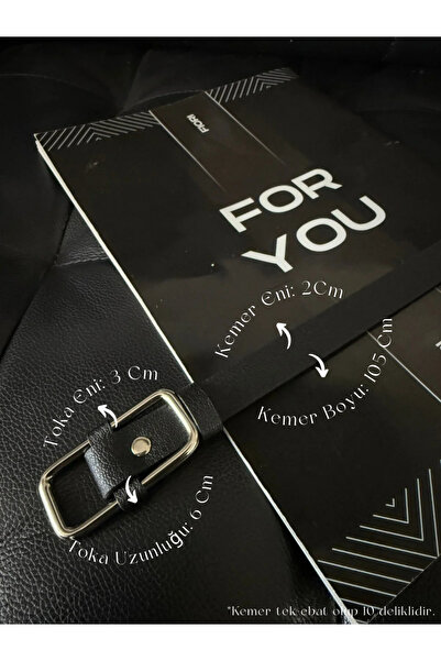 Fiori Dikdörtgen Tokalı Kadın Pantolon Kemeri, Ceket Kemeri, Gömlek Kemeri, E...