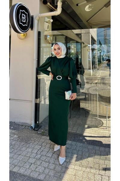 moda zeynaa Kalem Çapraz Sukuba Tesettür Elbise
