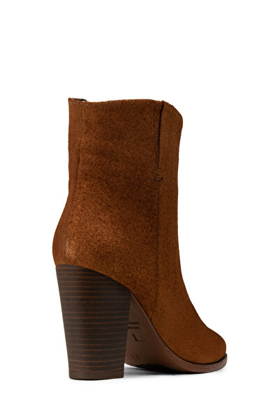Deery Hakiki Süet Taba Rengi Kadın Bot