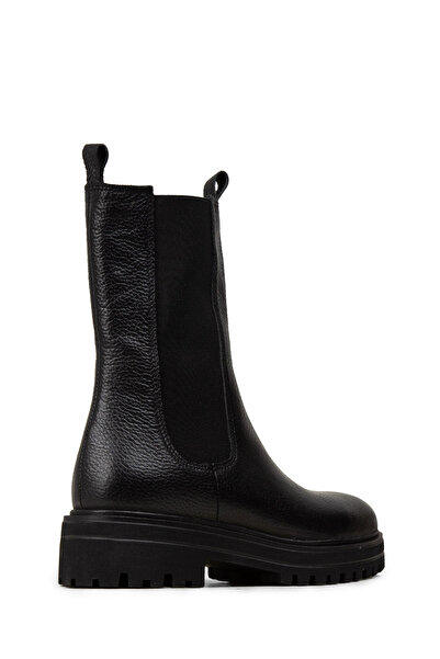 Deery Hakiki Deri Siyah Chelsea Kadın Bot