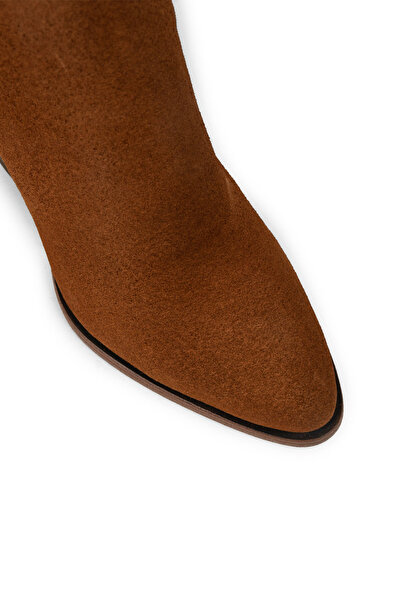 Deery Hakiki Süet Taba Rengi Kadın Bot