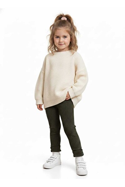 Meriç bebe Colanți de tricotaj pentru copii cu dungi fine cu nasturi