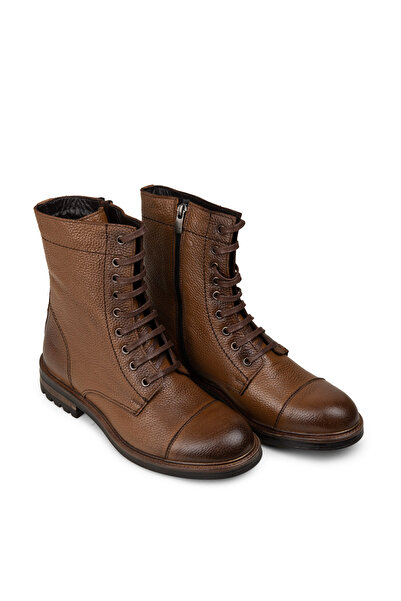 Deery Hakiki Deri Taba Rengi Erkek Postal Bot