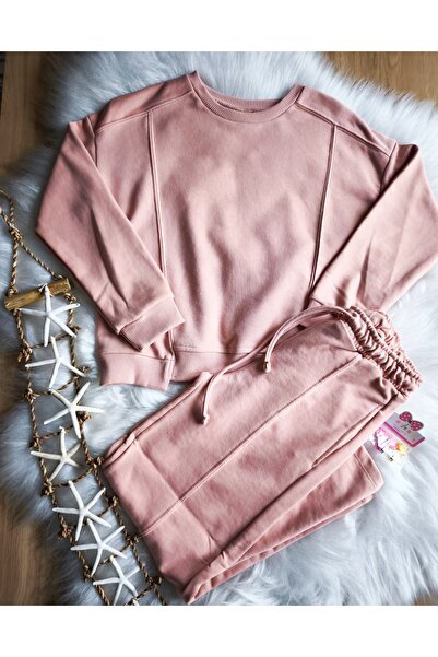 eladamoda Pink 3-Thread Non-Iron Comfortable Fit Cotton Girls' Top and Bottom...