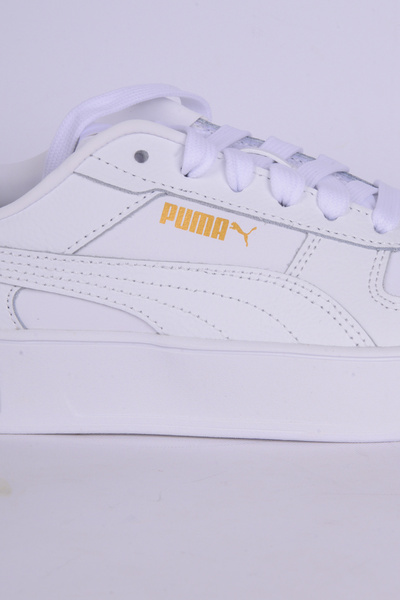 Puma 389390-01 Carina Street Deri Ortopedik Taban Kadın Günlük Beyaz Spor Ayakkabı