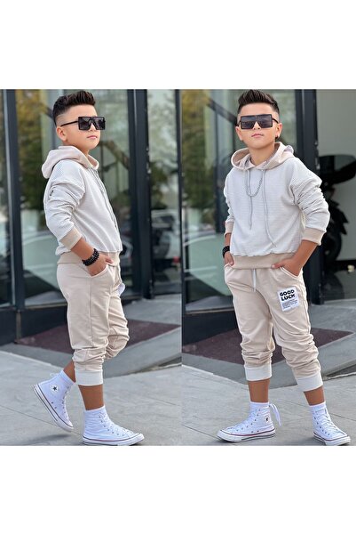 MUMİKİDS Boy's Winter Top and Bottom Set - Holiday Style