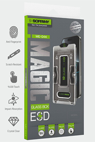 Soffany MG044-008 iPhone 11 5D Tam Kaplama Temperli Cam