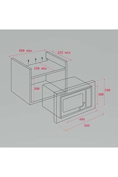 Teka MB 620 BI SS Ankastre Mikrodalga, Inox