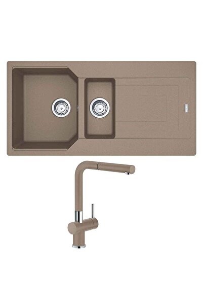 Franke Urban UBG 651-100 Granit Oyster Evye, Active Plus Doccia Oyster Armatür