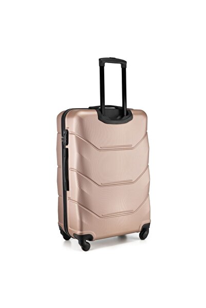 zagatto Troler mare, Roz, 75x48x29cm, Bagaj cala, 90L, Troller, Cifru, 4 roti 360, Valiza ABS, ZG504A