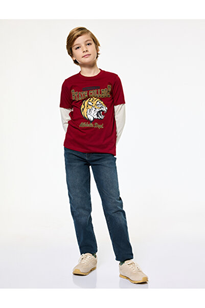 Koton Pantaloni din denim cu buzunar din bumbac - straight fit