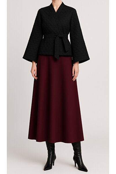 CNG MODA Puff Scuba Skirt