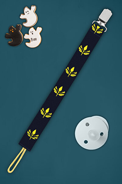 Apptakı Yaprak Desenli Bebek Emzik Askısı Emzik Zinciri Emzik Tutacağı Emzirm...