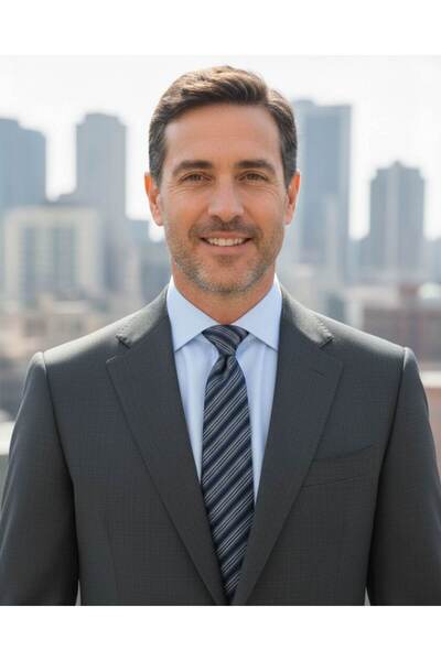 1001 Kravat ربطة عنق مخططة باللون الأزرق الداكن بعرض 8 سم