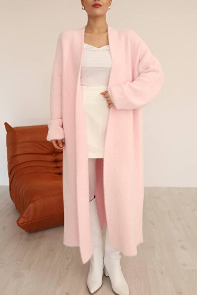 LB Laluna Butik Women's Fuzzy Soft Long Knit Cardigan