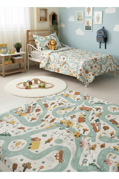 Evmila Put Sa deznom, Štampano Jednokrevetno i Deca Pike set