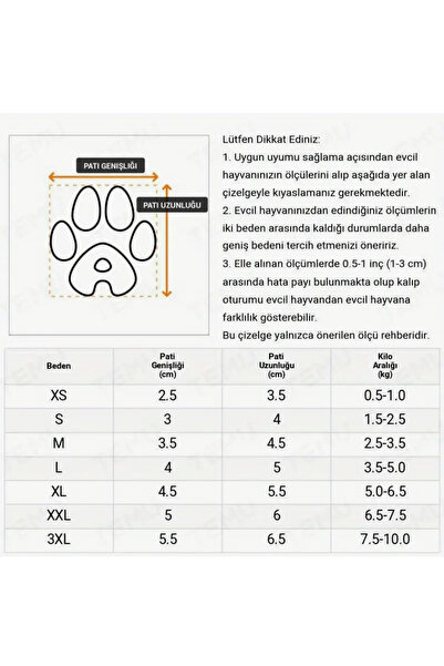 HelloBeautiful Köpek Ayakkabı Koşu Su Geçirmez 4 Adet
