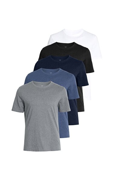 Marks & Spencer 5'li Pamuklu Kısa Kollu T-Shirt