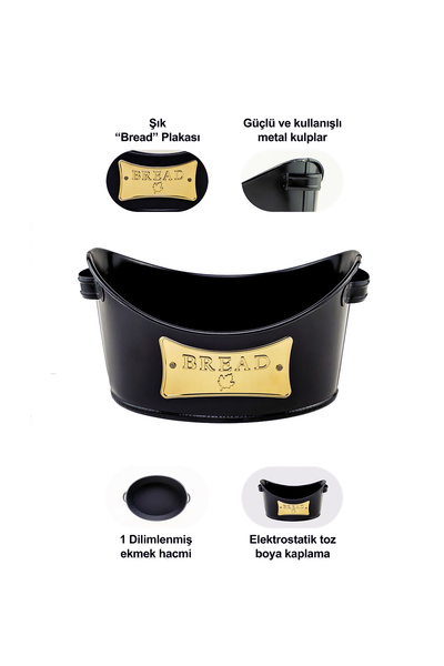 EVSTYLE Metal Kayak Bread Holder - Black