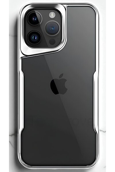 TechTrove iPhone 15 Pro Max Kılıf Arkası Şefaf Tasarım Lazer Kaplama Sararmaz...
