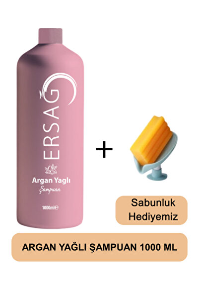 Ersağ Argan Oil Shampoo 1000 ml - Soap Dispenser Our Gift 208-03