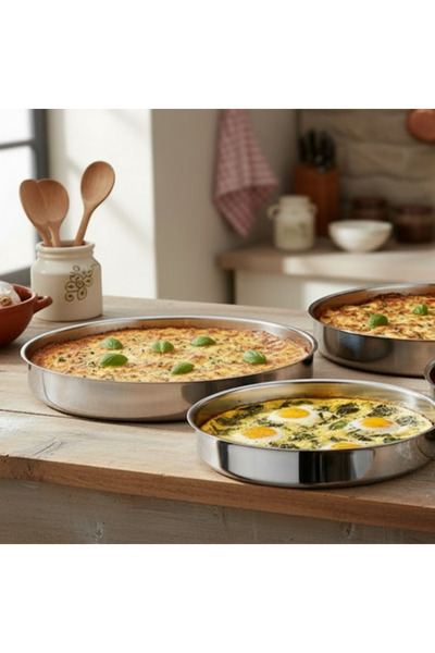 Arsel Paslanmaz Çelik Fırın Tepsi 304 Kalite 36 cm