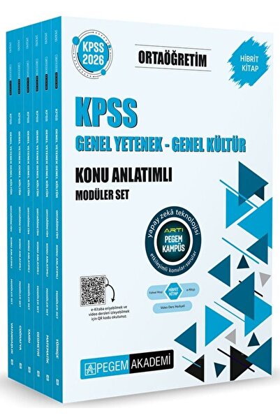 Pegem Akademi Yayıncılık Pegem 2026 KPSS Lise Ortaögretim Konu Anlatımlı Modüler Set Pegem Akademi Yayınları