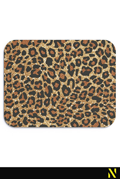 nilizma Цветна ергономична подложка за мишка с леопардов принт и противоплъзгаща основа за дома и офиса Mouse Mat Mousepad