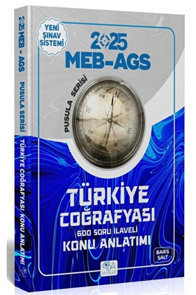 CBA Akademi SÜPER FİYAT - CBA Yayınları 2025 MEB-AGS Türkiye Coğrafyası Konu ...