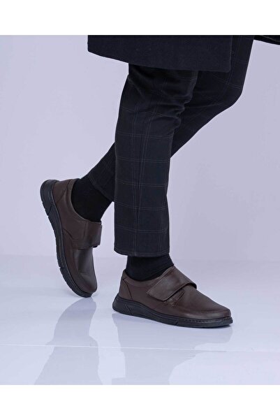 Tigerline Inside and Outside Genuine Leather Shoes Ms 670013   Men's Ultra Comfortable Brown Shoes Medical Insole