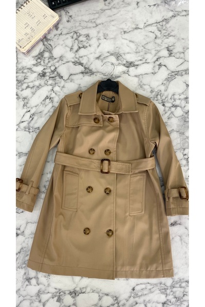 HÇ Hülya Çelik KİDSWEAR 2018 Çocuk Trençkot Bej